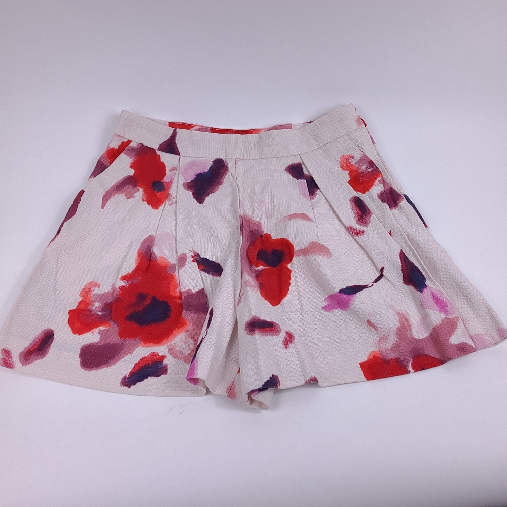 Zara Floral Paperbag Shorts